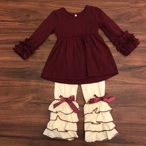 Long Sleeve Ruffle Icing Outfit